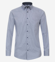 Chemise Redmond COMFORT FIT STRUCTURE bleu clair avec col Button Down en coupe classique