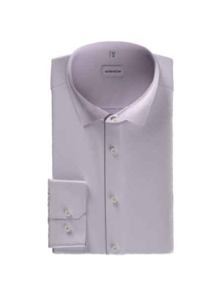 SEIDENSTICKER Slim Fit Chemise Lilas Business Kent Twill - Vue 1