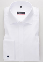 Chemise Eterna MODERN FIT TWILL blanc avec col Classic Kent en coupe moderne