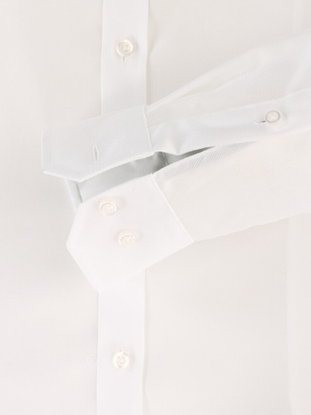 VENTI Slim Fit Chemise Blanc Stehkragen Easy Care  - Vue 2