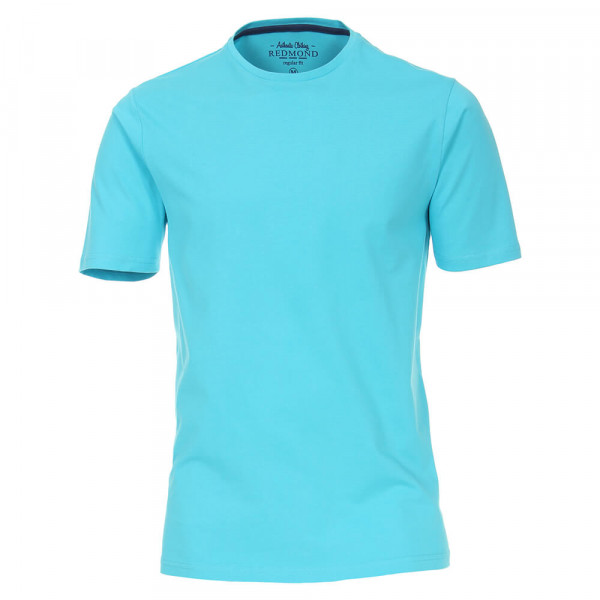T-shirt Redmond turquoise en coupe classique