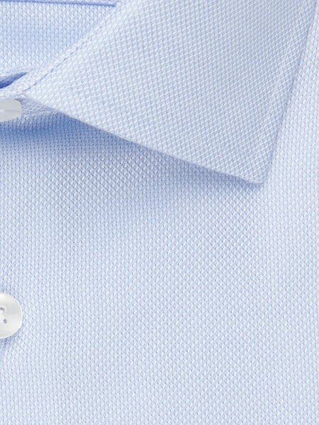 SEIDENSTICKER Regular Fit Chemise Bleu clair Business Kent Struktur - Vue 3