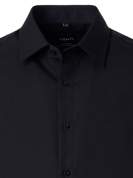 VENTI Comfort Fit Chemise Noir Kent Popeline - Vue 1