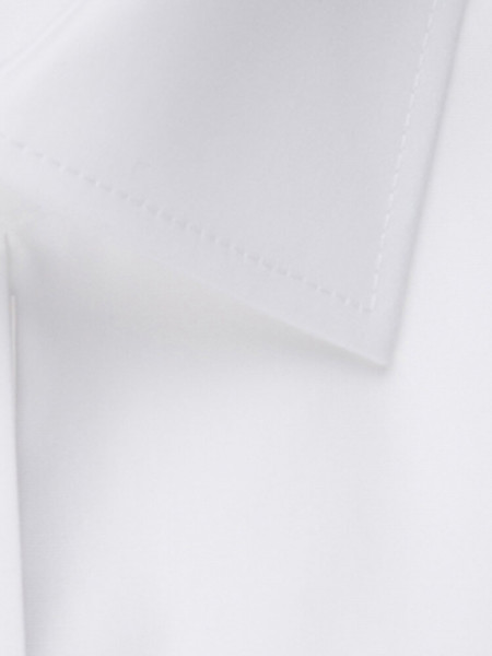 SEIDENSTICKER Tailored Fit Chemise Blanc Business Kent Popeline - Vue 3