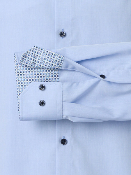 VENTI Regular Fit Chemise Bleu clair Kent Popeline - Vue 2