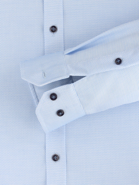 VENTI Slim Fit Chemise Bleu clair Kent Easy Care  - Vue 2