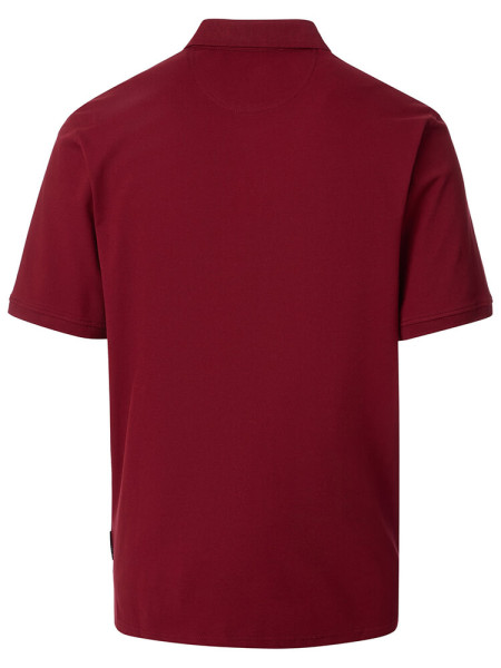 CASAMODA Polo Rouge foncé Extrafeine Qualität