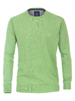 Pull Redmond REGULAR FIT MELANGE vert avec col Col rond en coupe classique