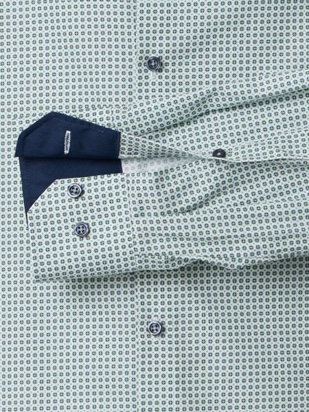 VENTI Regular Fit Chemise Vert Kent Popeline - Vue 2