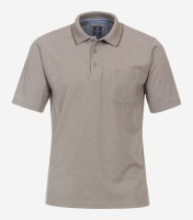 Polo Redmond REGULAR FIT JERSEY beige avec col Col montant en coupe classique