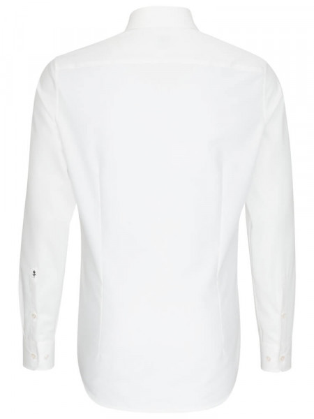 SEIDENSTICKER Slim Fit Chemise Beige clair Business Kent Popeline