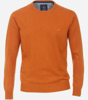 Pull Redmond REGULAR FIT TRICOTÉ orange avec col Col rond en coupe classique