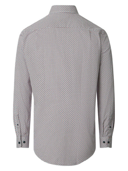 REDMOND Comfort Fit Chemise Rouge Kent Print