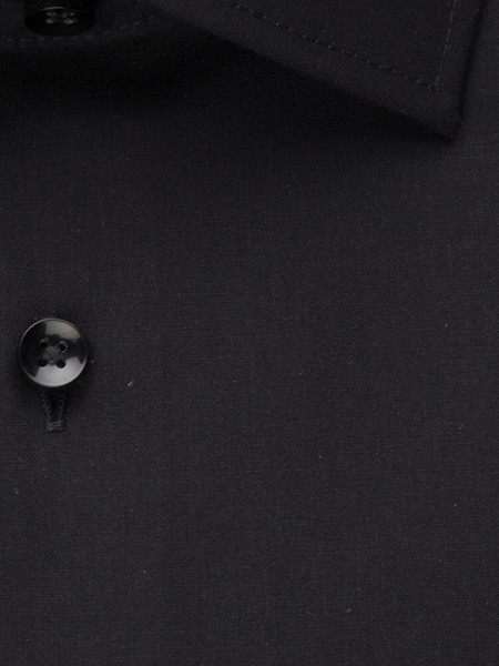 SEIDENSTICKER Slim Fit Chemise Noir Business Kent Popeline - Vue 3