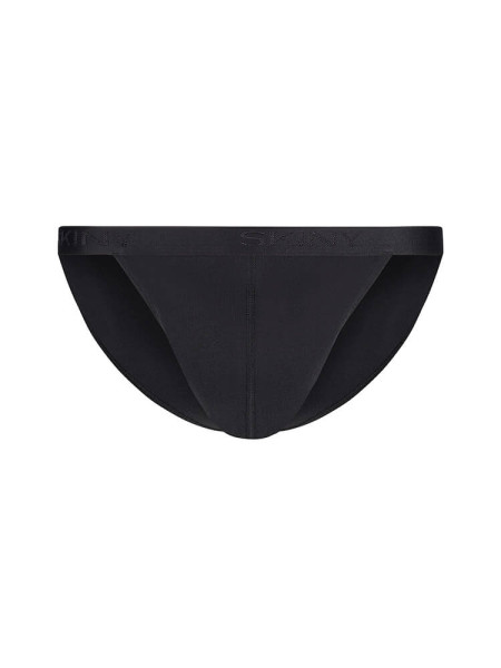 SKINY Regular Fit Noir Feinripp - Vue 1