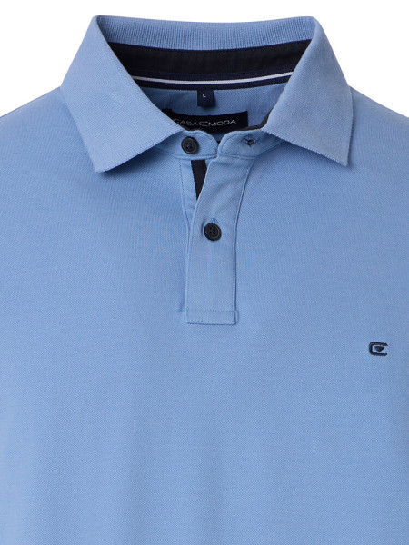 CASAMODA Polo Bleu clair Extrafeine Qualität - Vue 1