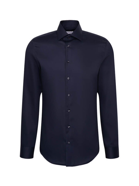 SEIDENSTICKER Slim Fit Chemise Marine New Kent Twill