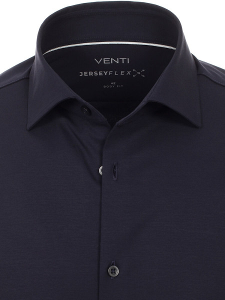 VENTI Slim Fit Chemise Bleu foncé Kent Jersey - Vue 1