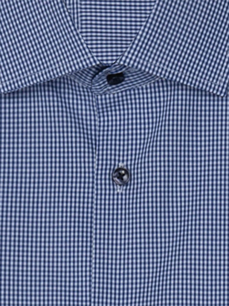 SEIDENSTICKER Regular Fit Chemise Bleu moyen Business Kent Popeline - Vue 1