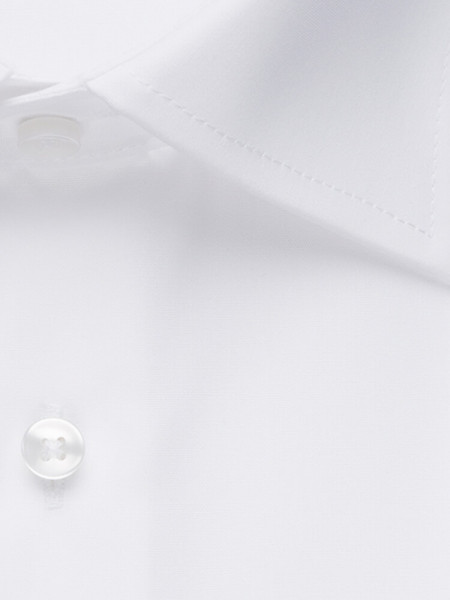 SEIDENSTICKER Comfort Fit Chemise Blanc Business Kent Popeline - Vue 3