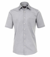 Chemise CASAMODA COMFORT FIT UNI POPELINE gris avec col Kent en coupe classique