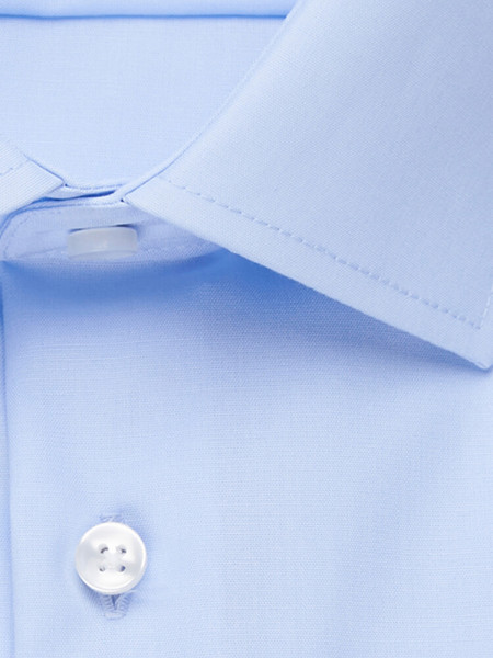 SEIDENSTICKER Tailored Fit Chemise Bleu clair Business Kent Popeline - Vue 3