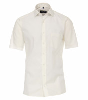 Chemise CASAMODA MODERN FIT UNI POPELINE beige avec col Kent en coupe moderne