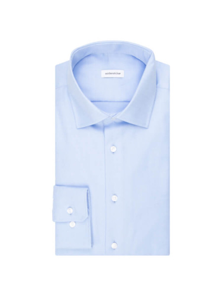 SEIDENSTICKER Slim Fit Chemise Bleu clair Business Kent Twill