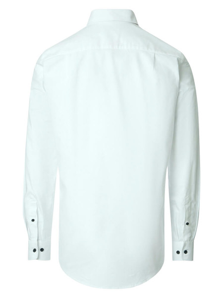 REDMOND Regular Fit Chemise Blanc Button-Down Fein Oxford