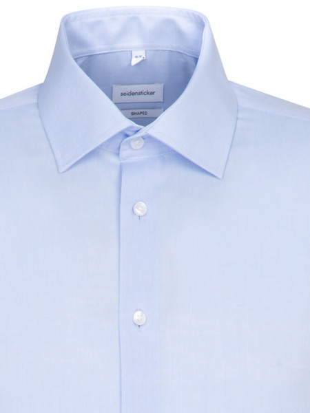 SEIDENSTICKER Tailored Fit Chemise Bleu clair Business Kent Chambray - Vue 2