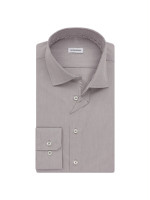 Chemise Seidensticker SLIM STRUCTURE gris avec col Business Kent en coupe étroite