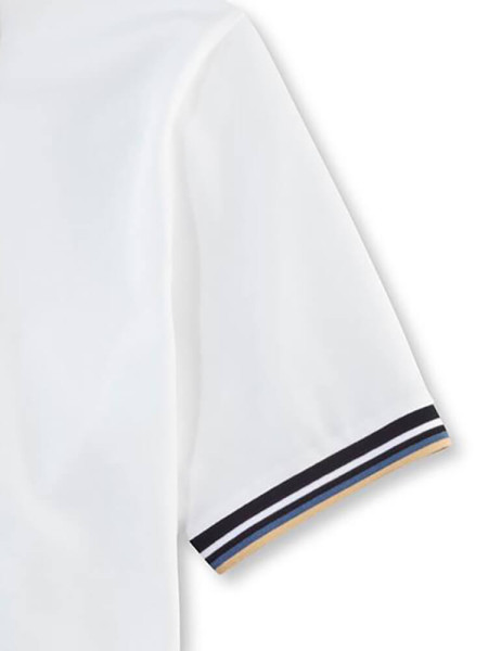 OLYMP Polo Blanc Piqué - Vue 1