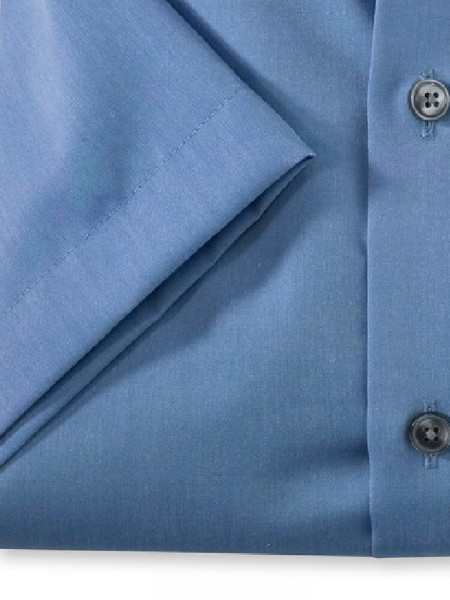 OLYMP Regular Fit Chemise Bleu moyen New Kent Chambray - Vue 2