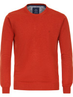 Pull Redmond REGULAR FIT MELANGE rouge avec col Col rond en coupe classique