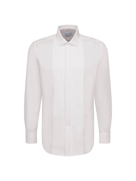 Chemise Seidensticker MODERN UNI POPELINE blanc avec col Business Kent en coupe moderne