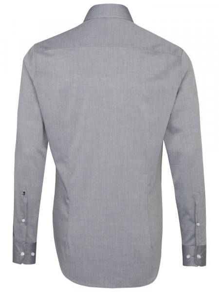 SEIDENSTICKER Slim Fit Chemise Gris Business Kent Chambray