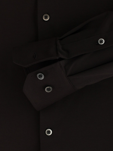 VENTI Regular Fit Chemise Noir Kent Jersey - Vue 2