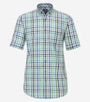 Chemise Redmond REGULAR FIT UNI POPELINE bleu foncé avec col Button Down en coupe classique