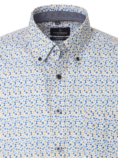 CASAMODA Comfort Fit Chemise Beige clair Button-Down Easy Care  - Vue 1