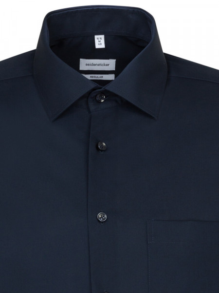 SEIDENSTICKER Regular Fit Chemise Marine Business Kent Popeline - Vue 2