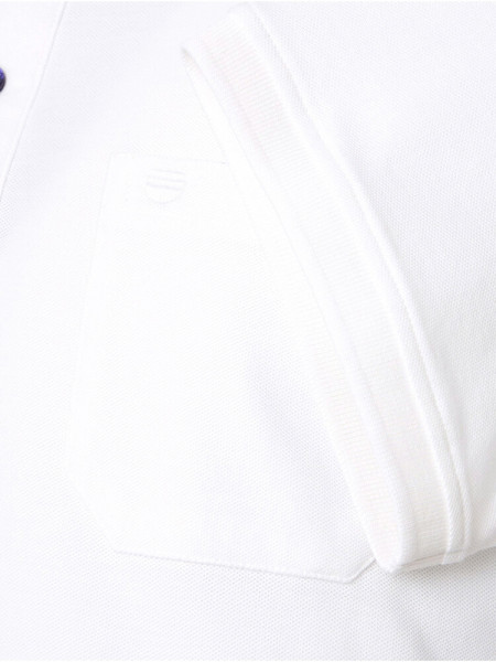 REDMOND Polo Blanc Piqué - Vue 2