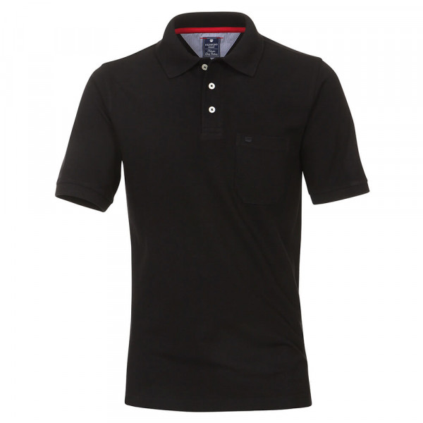 Polo Redmond noir en coupe classique