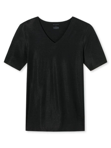 SCHIESSER Regular Fit Noir Feininterlock  | Chemises Exquises