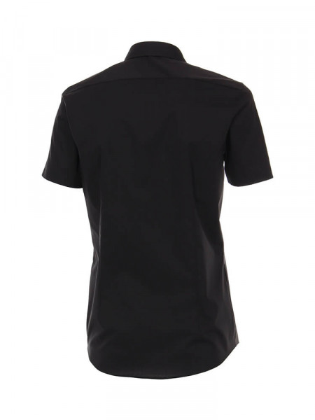 VENTI Slim Fit Chemise Noir Kent Popeline
