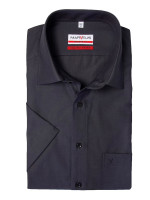 Chemise Marvelis MODERN FIT CHAMBRAY anthracite avec col Nouveau Kent en coupe moderne