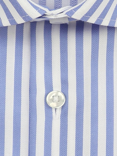 SEIDENSTICKER Tailored Fit Chemise Bleu clair New Kent Struktur - Vue 1