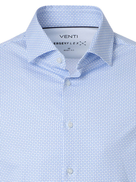 VENTI Slim Fit Chemise Bleu clair Kent Jersey - Vue 1