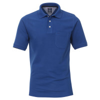 Polo Redmond bleu moyen en coupe classique