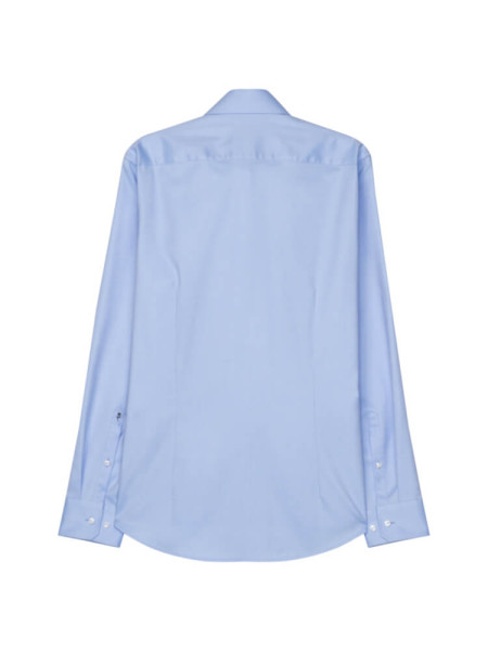 SEIDENSTICKER Slim Fit Chemise Bleu clair Business Kent Twill - Vue 1