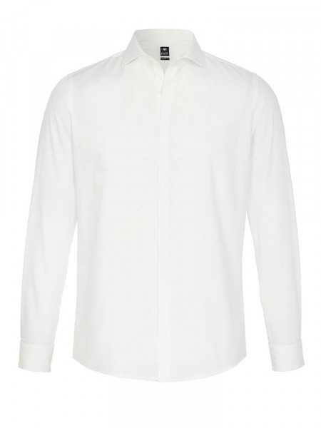 PURE Regular Fit Chemise Beige clair Haifisch Popeline - Vue 1